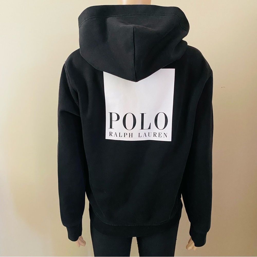 Polo Ralph Lauren Zip Up Black Hoodie, men’s small